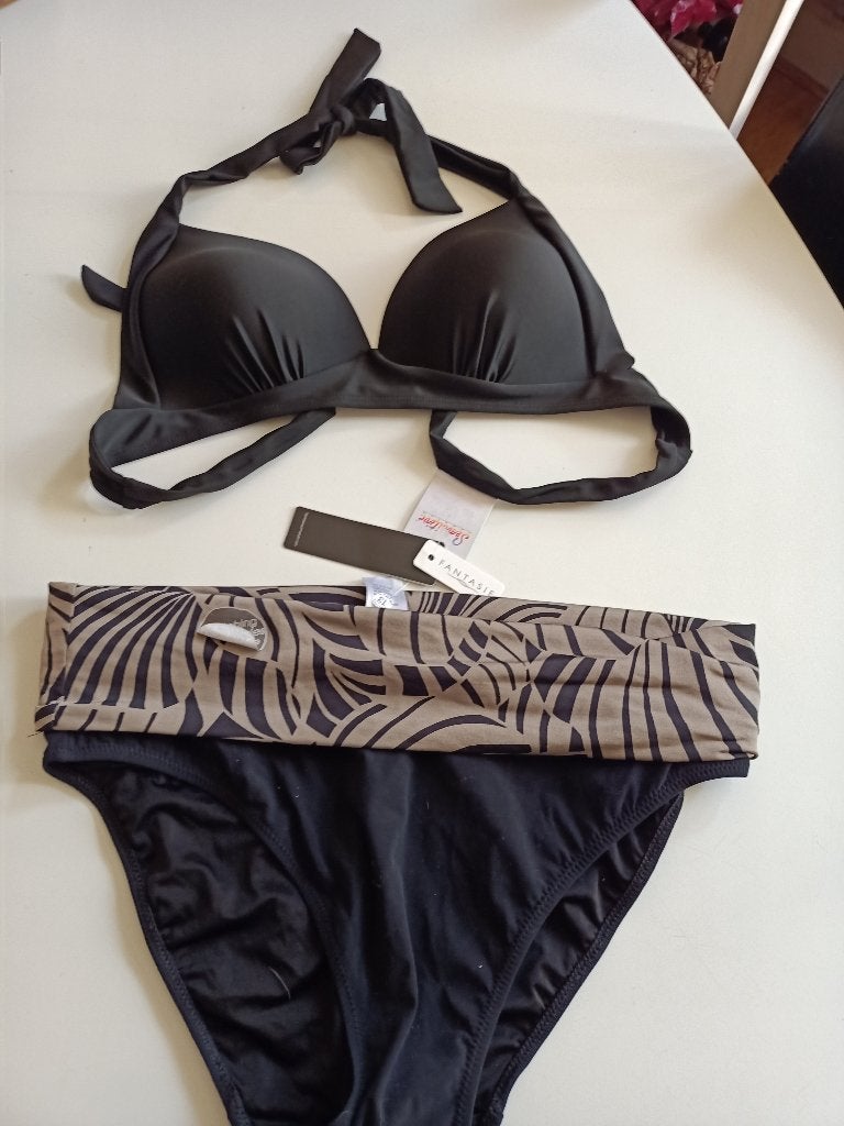 Nieuwe Fantasie bikini set - Zwart met print, Zwart, Fantasie, Nieuw, Ophalen of Verzenden