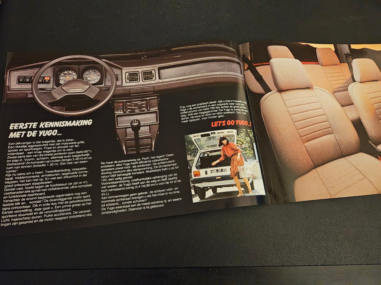 Brochure Yugo 1985, Ophalen of Verzenden, Zo goed als nieuw, Overige merken