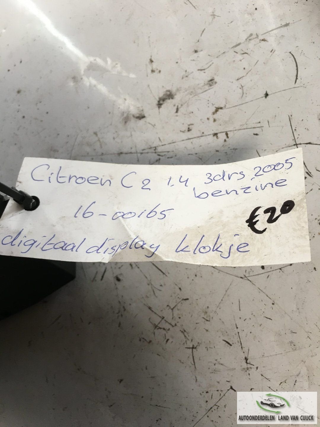 Citroen C2 2005  digitaal  Klokje, Gebruikt, -, -, Ophalen of Verzenden