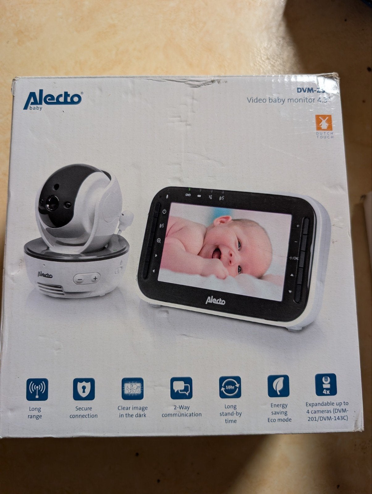 Alecto DVM-23 Babyfoon met 2 Extra Camera's, Ophalen of Verzenden, Gebruikt, 250 meter of meer, Camera