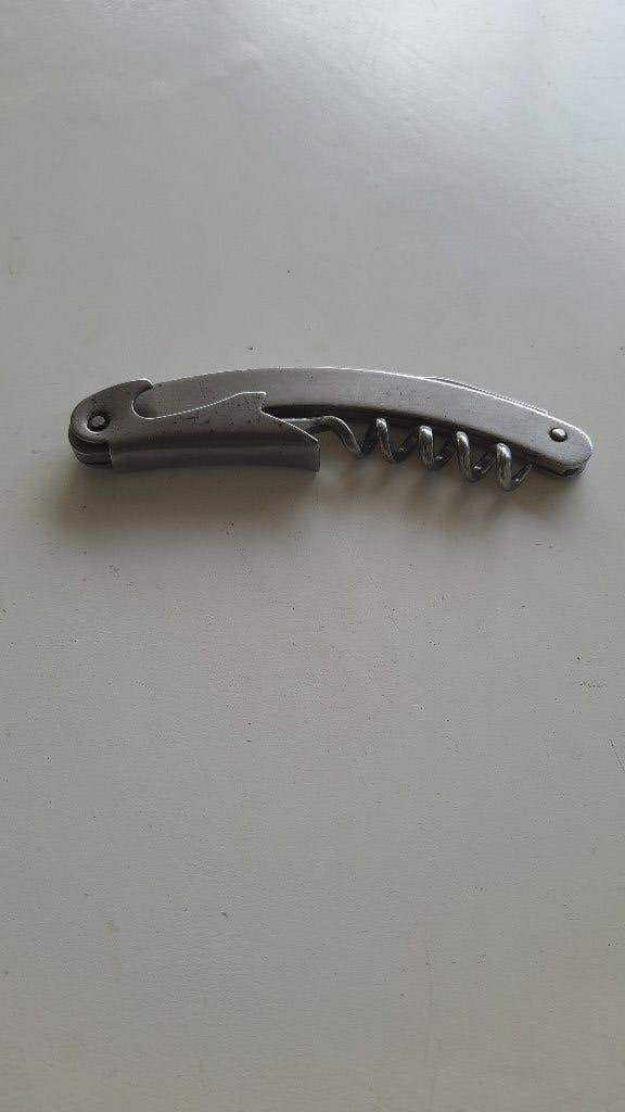 Kurkentrekker wijnopener, Zilver, Ophalen of Verzenden, Metaal, Overige merken