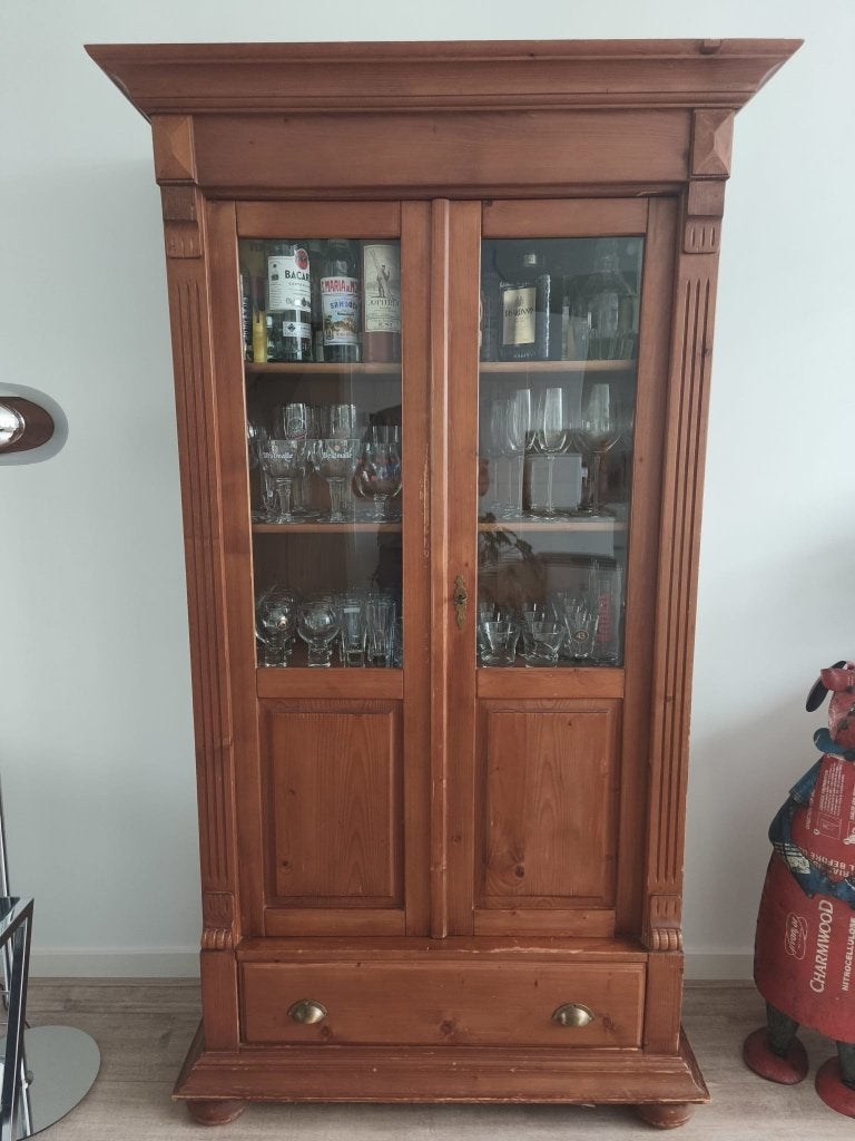 Houten kast -gratis-, Ophalen, Gebruikt, 100 tot 150 cm, Met lade(s)