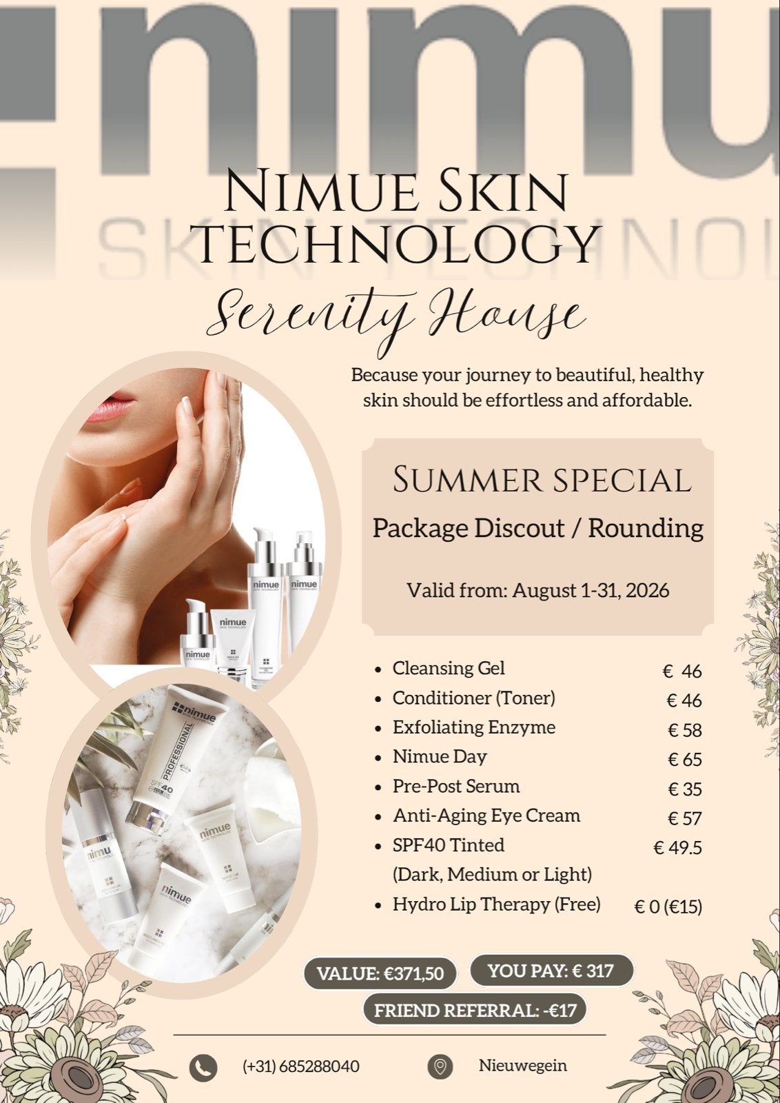 Nimue Skin Technology Zomer Special - Serenity House, Ophalen of Verzenden, Nieuw, Gehele gezicht, Verzorging