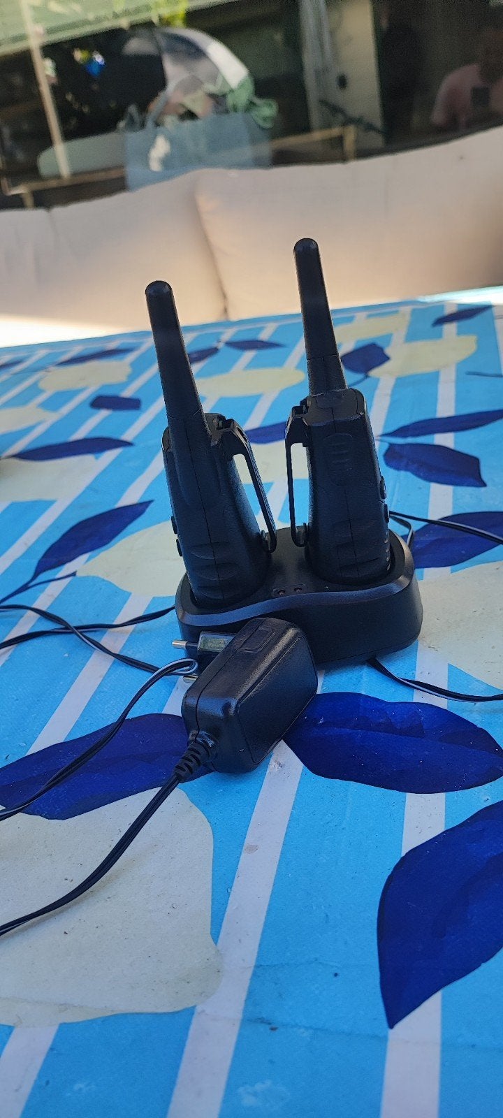 SilverCrest TwinTalker 4810 Portofoons met Oplaadstation, Gebruikt, Ophalen of Verzenden, Portofoon of Walkie-talkie, Met broekklem