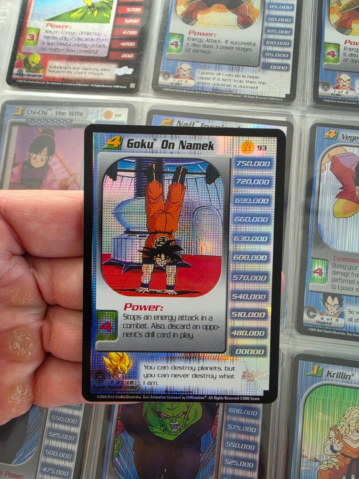 Dragonball Z Score Kaarten Goku on Namek unlimited foil, Verzenden, Foil