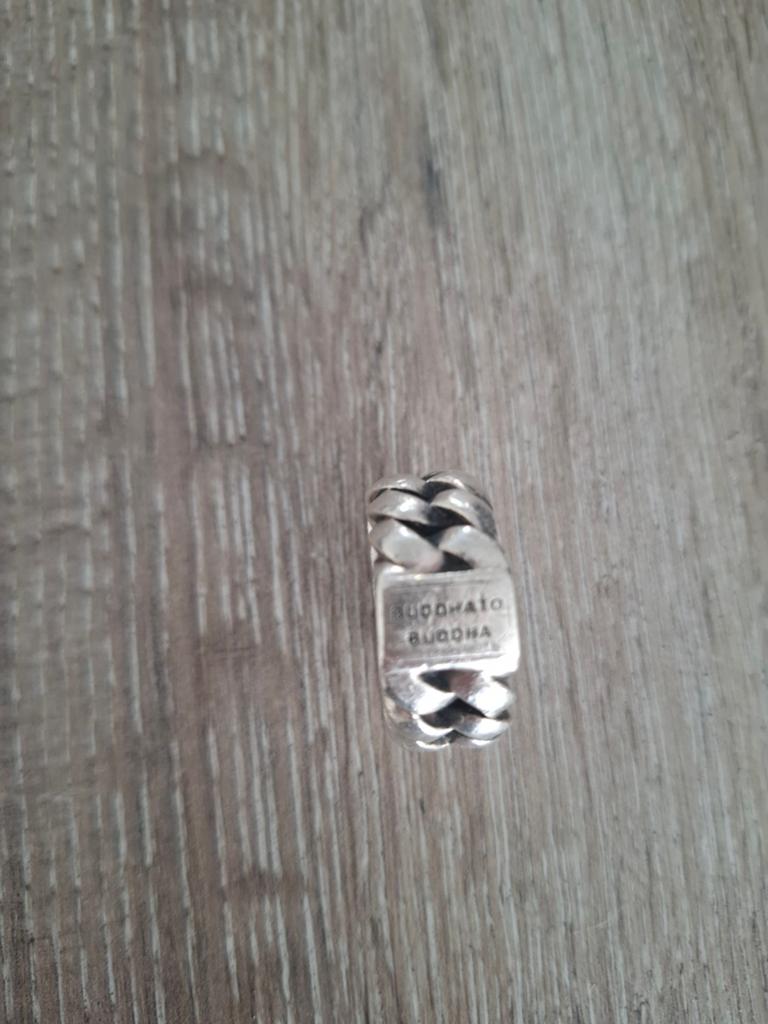 Buddha to Buddha ring maat 20 - Zilver, Gebruikt, 20 of groter, Ophalen of Verzenden, Dame of Heer