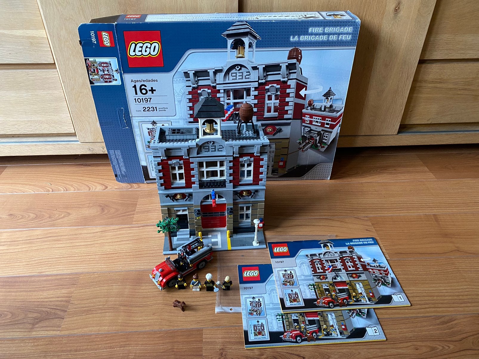 Lego Modular 10197 Fire Brigade compleet, Lego, Ophalen of Verzenden, Zo goed als nieuw, Compleet