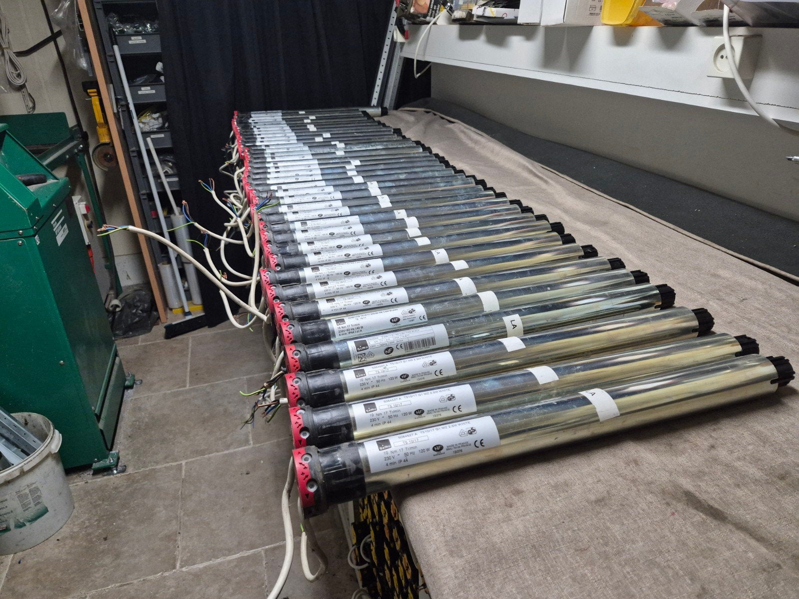 simu buismotoren 419 stuks.zie beschrijving, Ophalen, Wit, Minder dan 100 cm