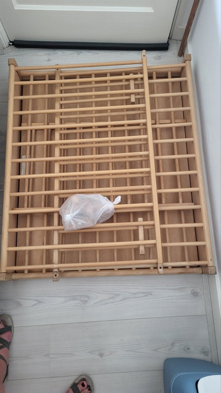 mooie houten box, Ophalen, In hoogte verstelbaar