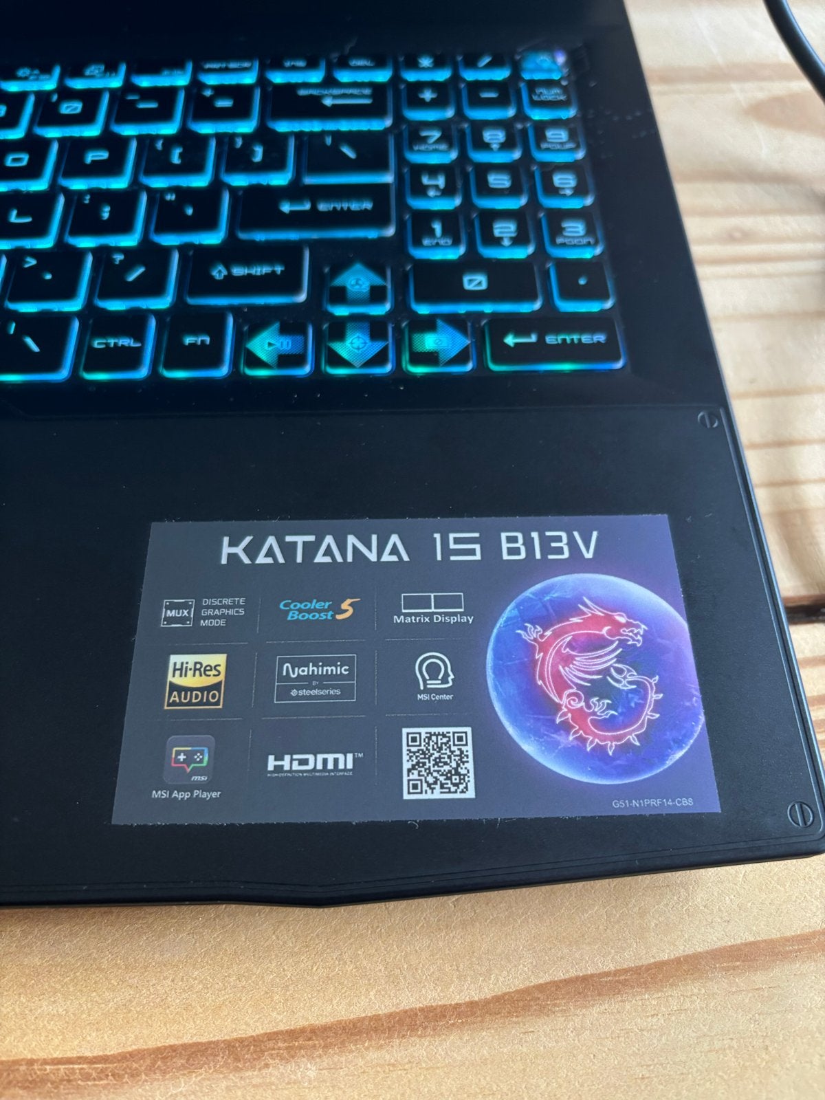 MSI Katana 15 B13VEK-010NL Gaming Laptop, Met videokaart, 15 inch, Nieuw, Ophalen of Verzenden
