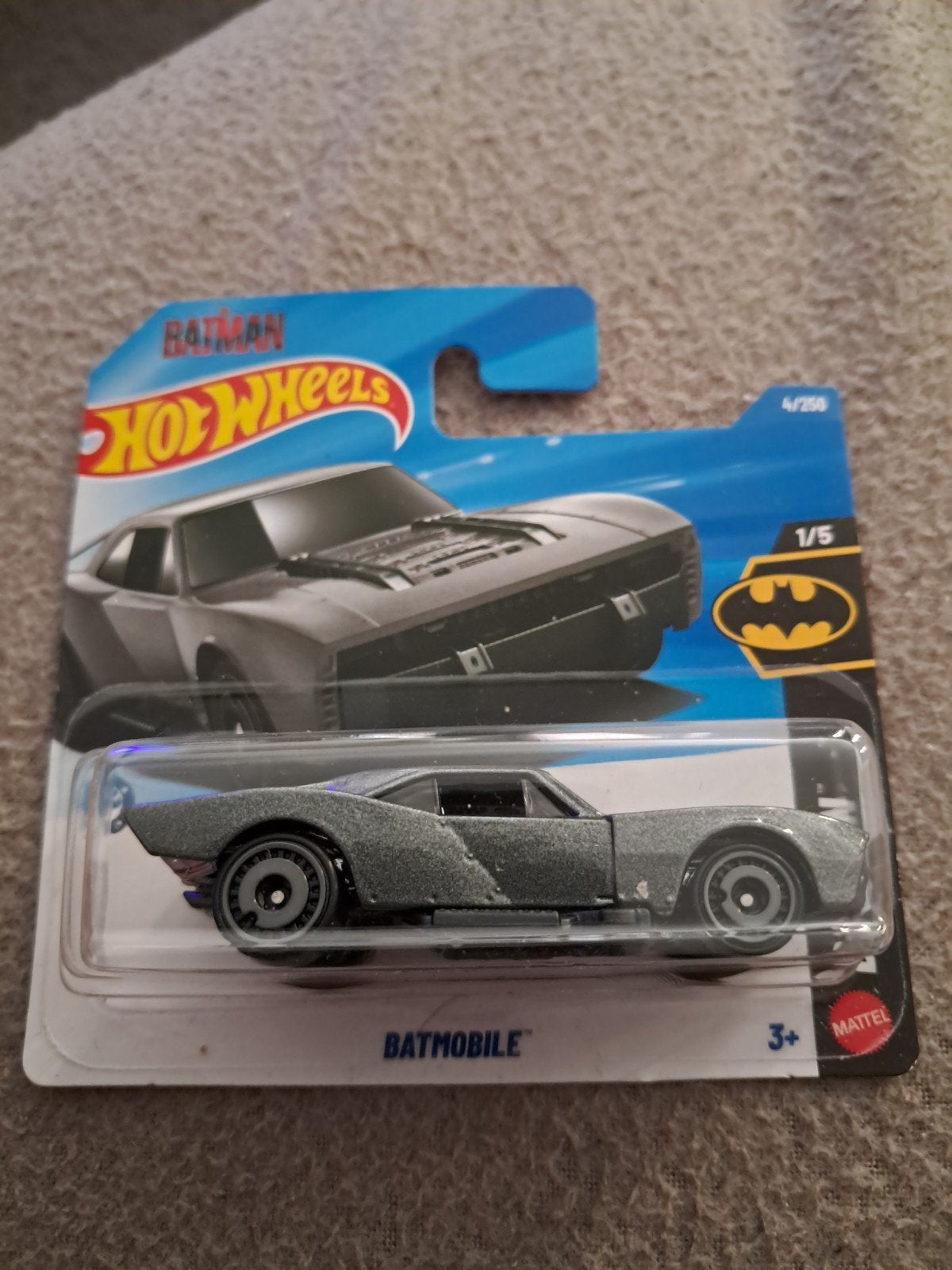 Hot Wheels Batmobile grijs nieuw in verpakking, Ophalen of Verzenden, Nieuw, Auto