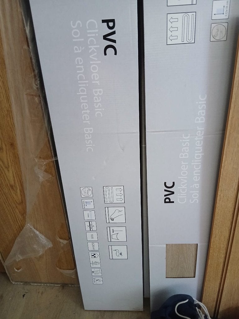 gamma klik pvc kunststof X4, Doe-het-zelf en Verbouw, Vloerdelen en Plavuizen, Ophalen, Kunststof, 50 tot 150 cm, 5 tot 10 m²