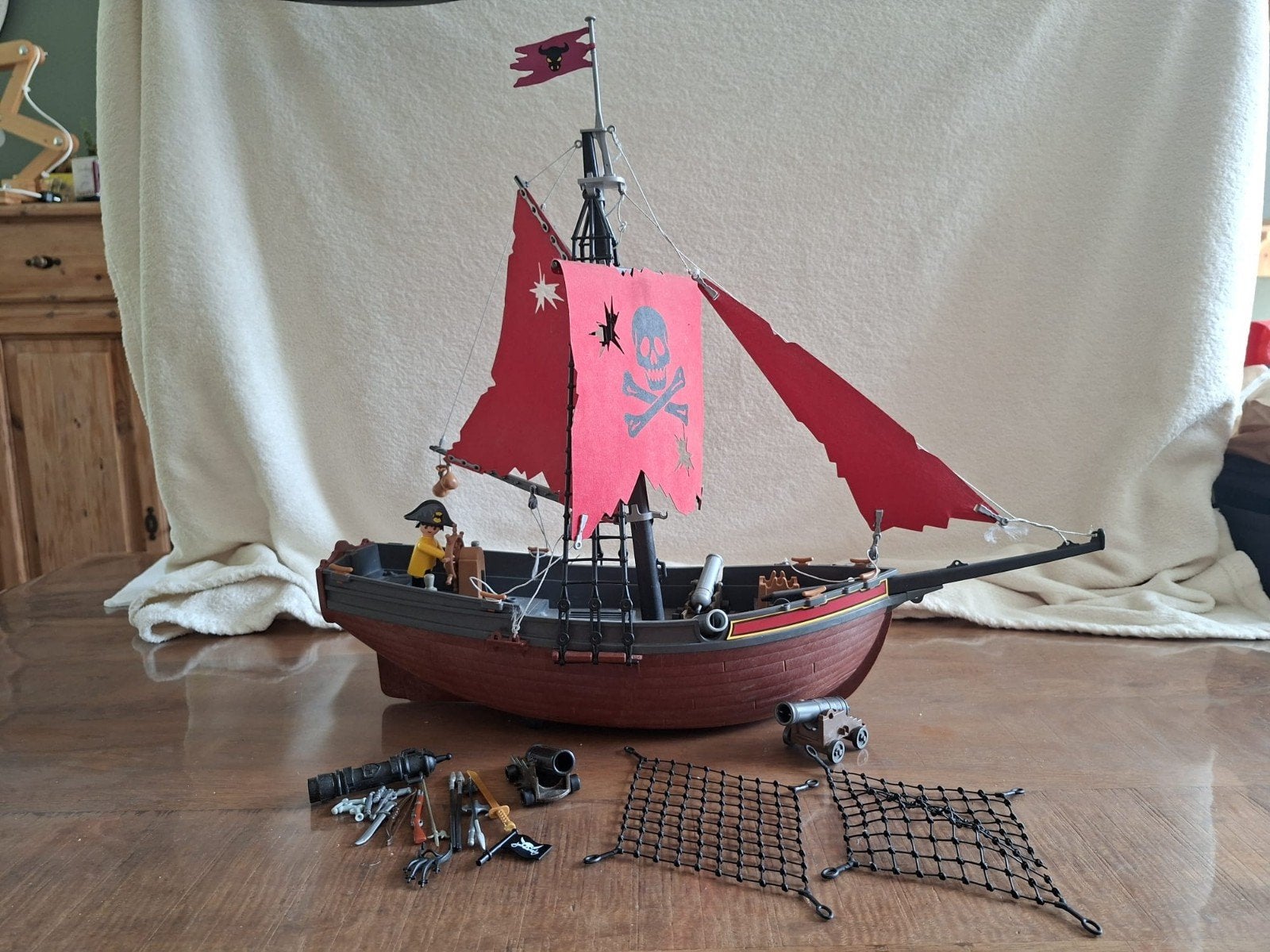 Playmobil Piratenschip met accessoires, Ophalen of Verzenden, Jongen of Meisje