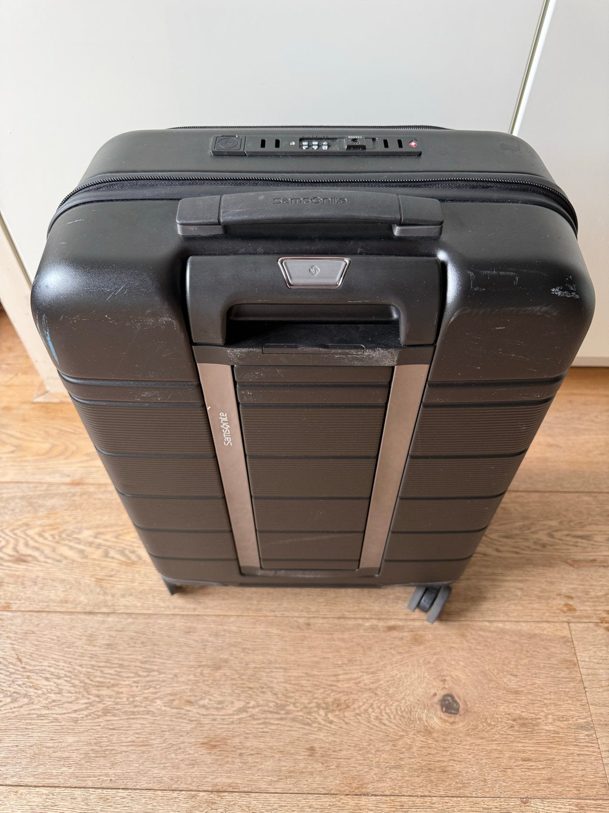 Samsonite Neopod Expandable Handbagagekoffer 55cm Laptopvak, Gebruikt, 50 tot 60 cm, Hard kunststof, Slot