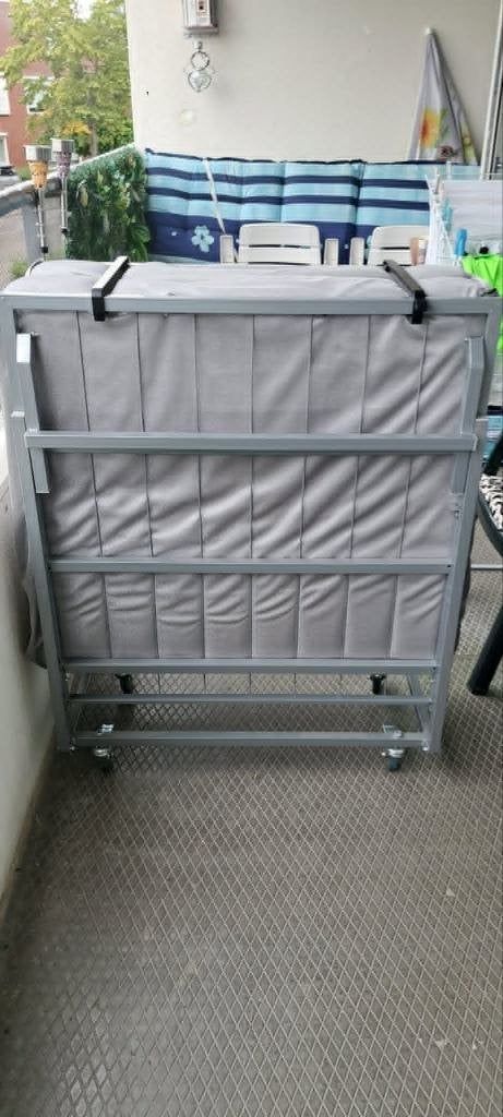 2 X OLSEN VOUWBED ZO GOED ALS NIEUW., Ophalen, 90 cm, Tweepersoons, Zo goed als nieuw