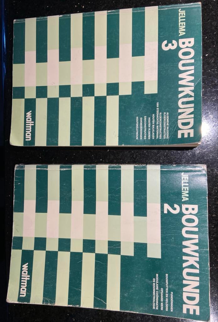 Jellema Bouwkunde deel 2 en 3 , 4e druk, Boeken, Ophalen of Verzenden, Gelezen, Bouwkunde