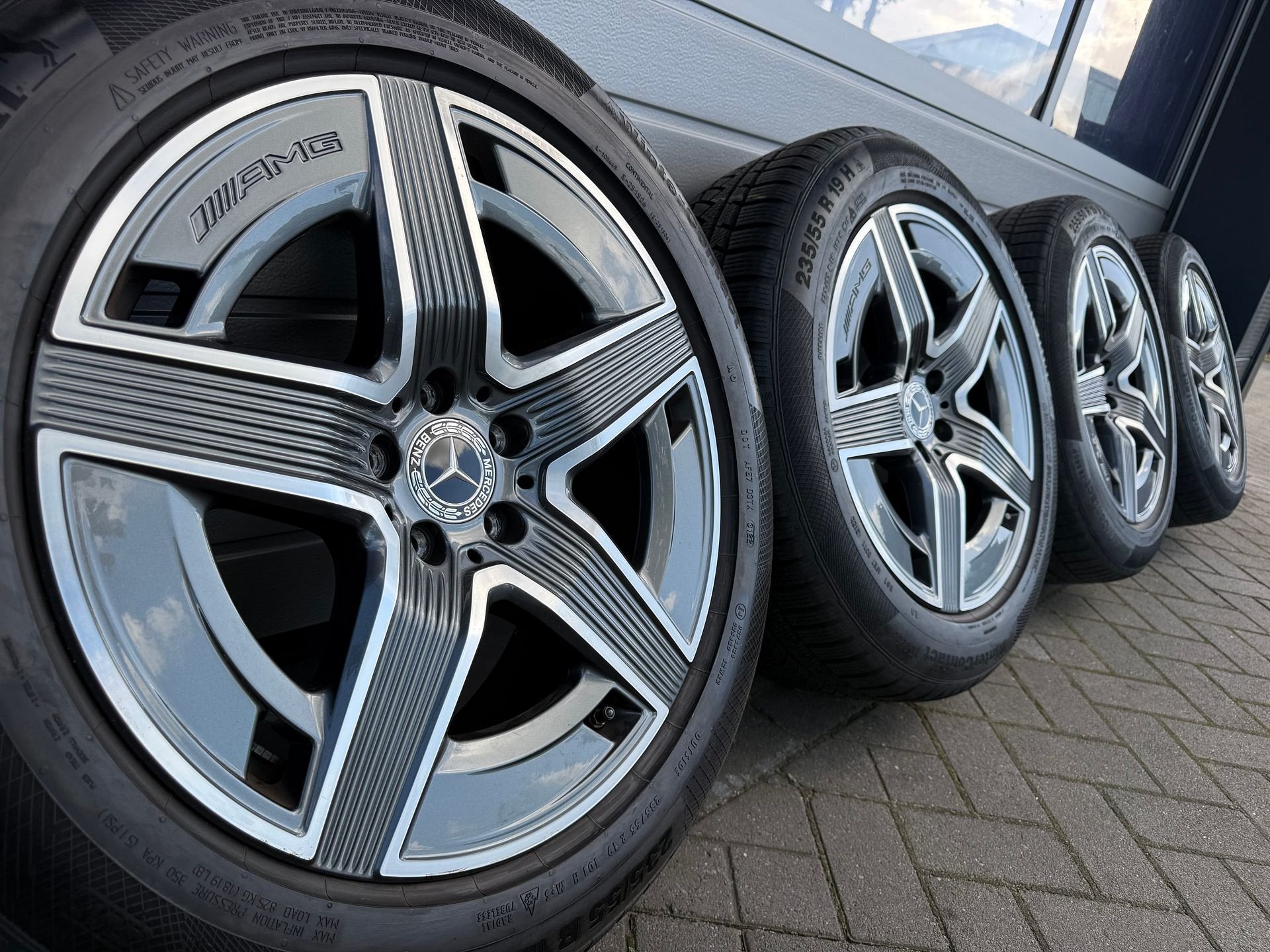 19 " Mercedes AMG GLC C254 X253 X254 SUV velgen winterbanden, Auto-onderdelen, 19 inch, Gebruikt, 255 mm, -