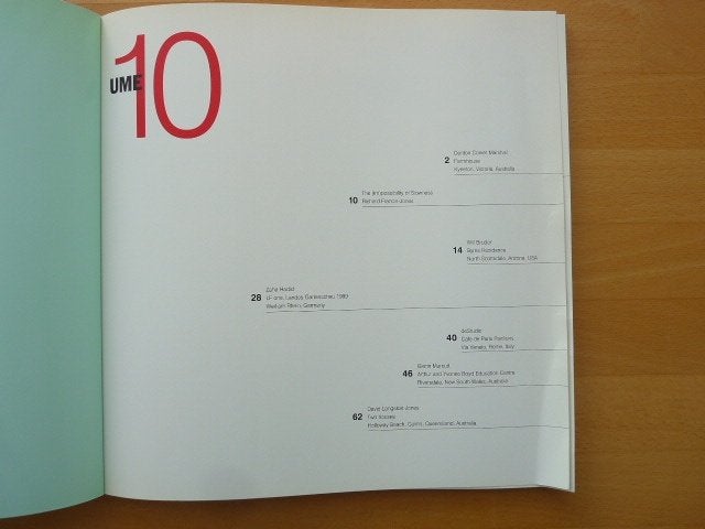 UME 10, tijdschrift met oa Zaha Hadid, Ophalen of Verzenden, Zo goed als nieuw, Architecten