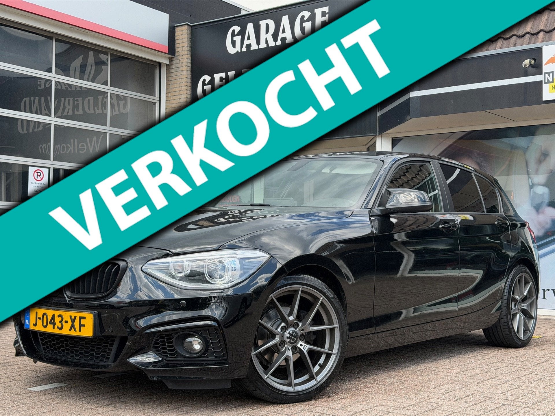 BMW 1-serie 116i Business+ M-Sport | Navi | Bi-Xenon | Full-, Auto's, BMW, 1-Serie, Euro 5, Gebruikt, Zwart