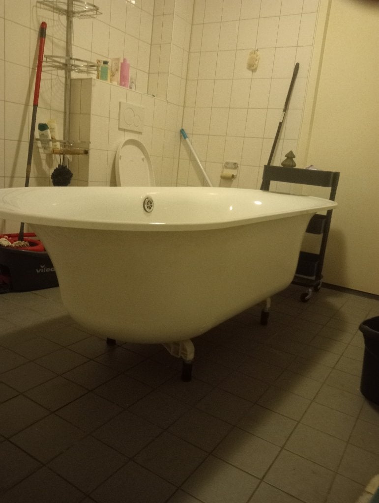 Ligbad polyester wit, Ophalen of Verzenden, Zo goed als nieuw, Met bad