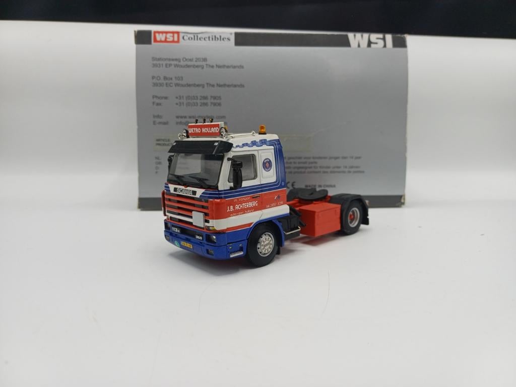 WSI Scania 143 streamline Wetro Jan Achterberg, Ophalen of Verzenden, Zo goed als nieuw, Bus of Vrachtwagen, Wsi