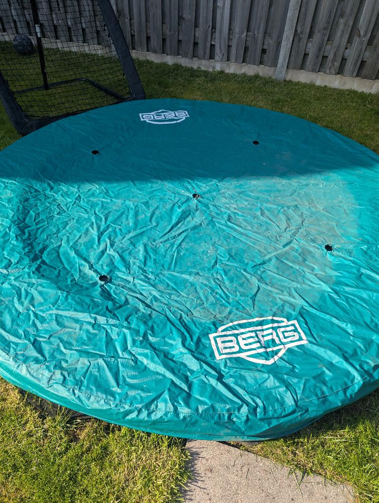 Beschermhoes trampoline van Berg 270 cm (groen), Kinderen en Baby's, Speelgoed | Buiten | Trampolines, Ophalen, Zo goed als nieuw