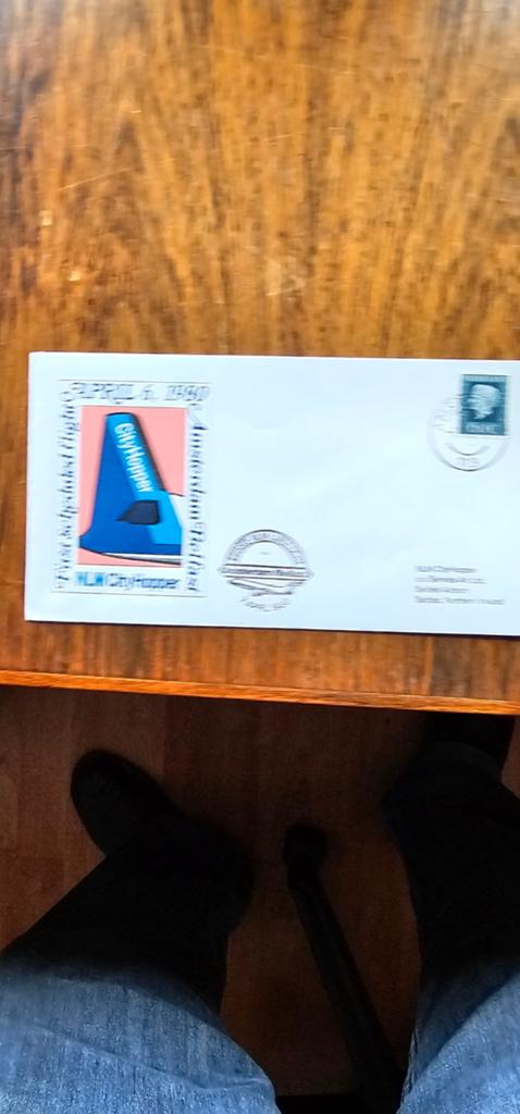 Envelop NLM CityHopper met postzegel en stempel, Verzenden, Nederland