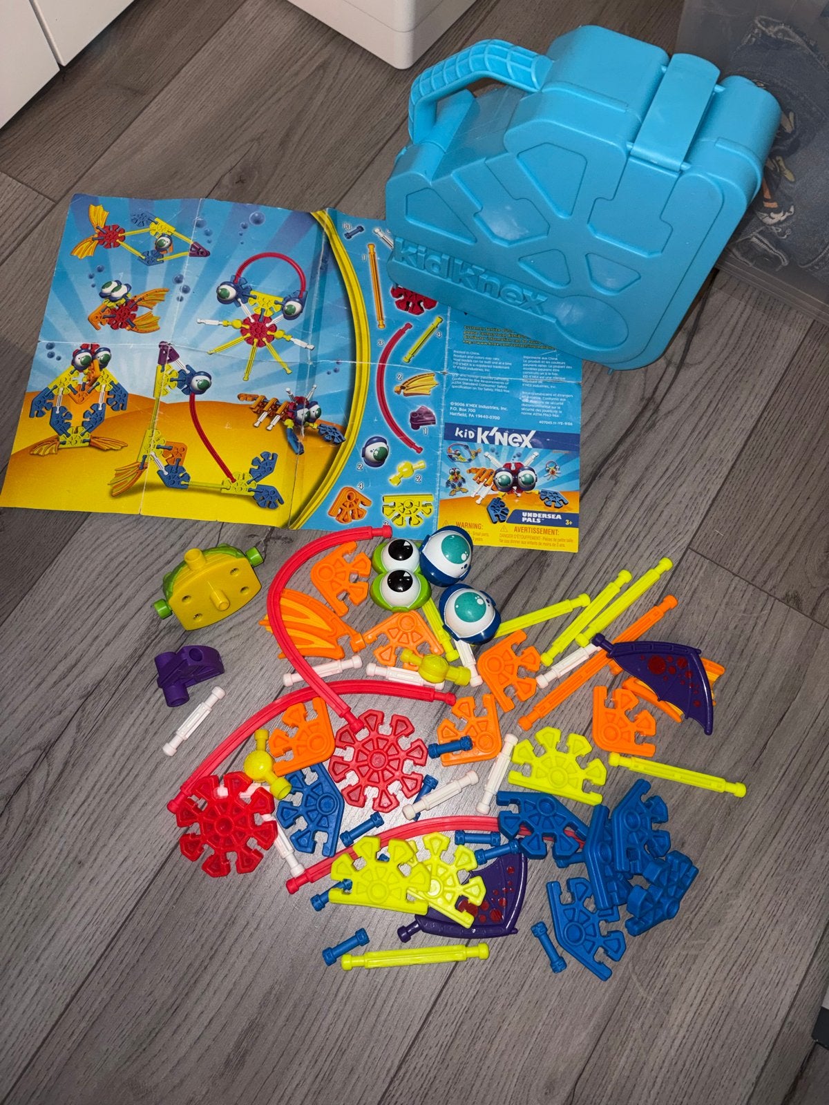 Kid K'nex bouwset in handige opbergkoffer, Ophalen of Verzenden, Gebruikt, K'nex