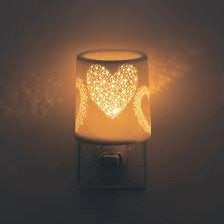 Scentsy Ceramic Mini Warmer Base - Heart to Heart, Nieuw, Ophalen of Verzenden, Modern, Wit