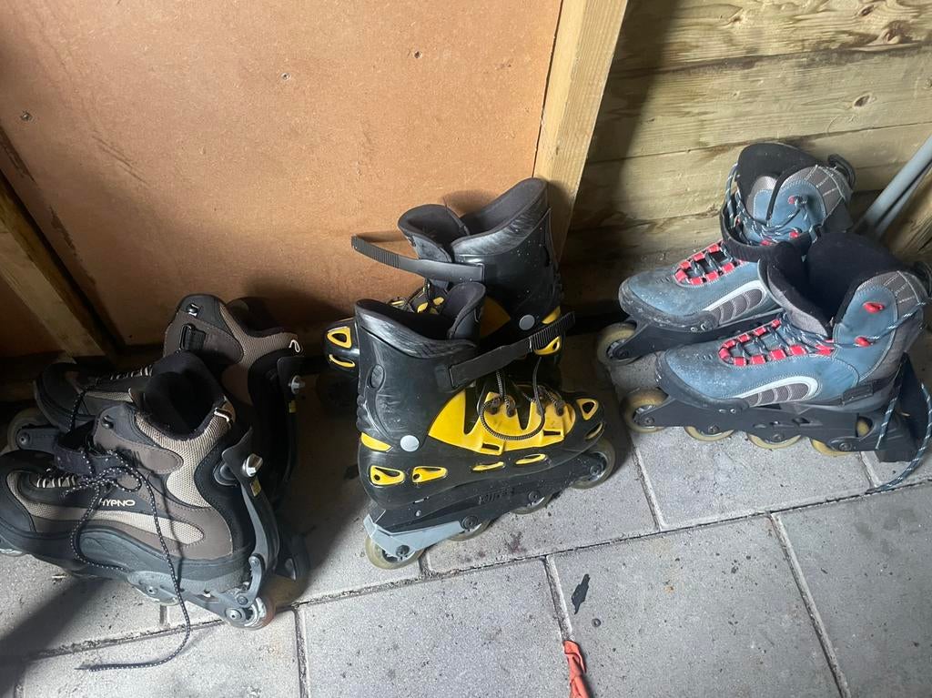 Skeelers 3 paar Maat 40/43 en 46, Dames, Inline skates 4 wielen, Ophalen, Overige merken