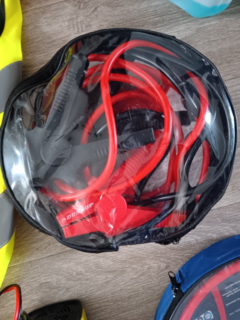 Dunlop auto startkabel met accessoires, Auto diversen, Jumpstarters, Ophalen, Gebruikt