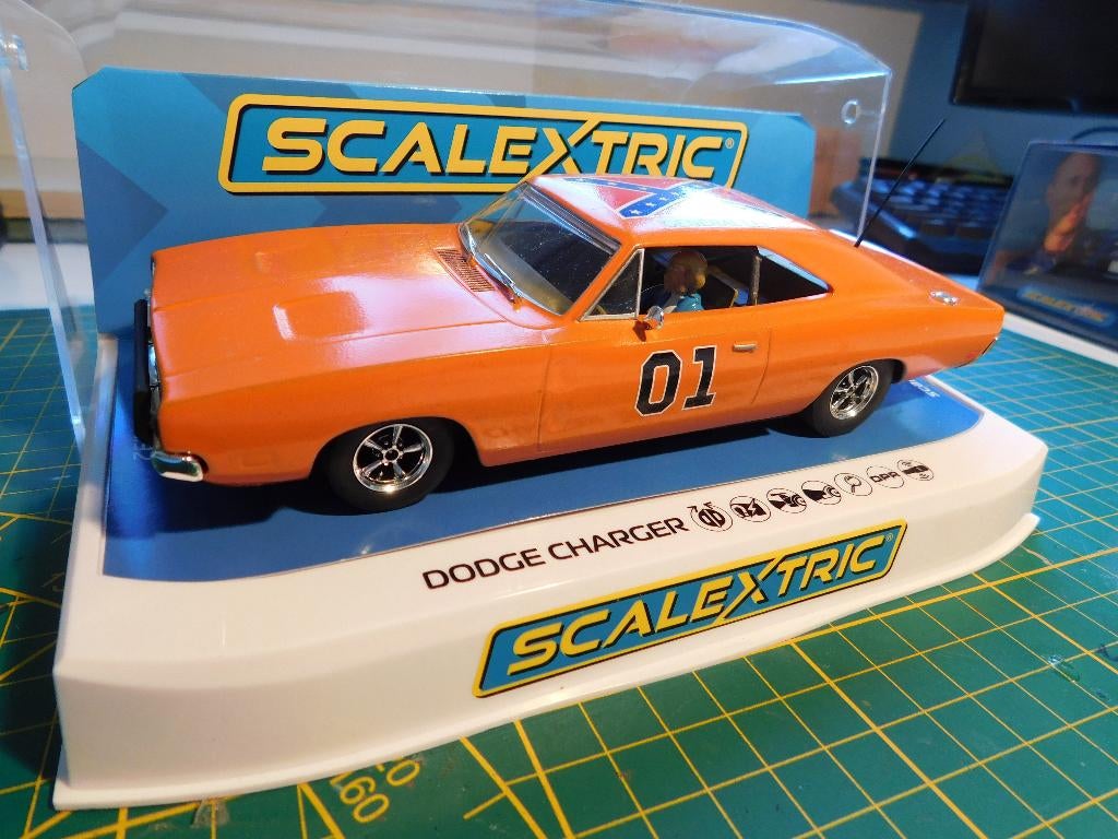 Dodge Charger General Lee Scalextric 1:32 Dukes of Hazzard, Overige merken, Racebaan, Ophalen of Verzenden, Zo goed als nieuw
