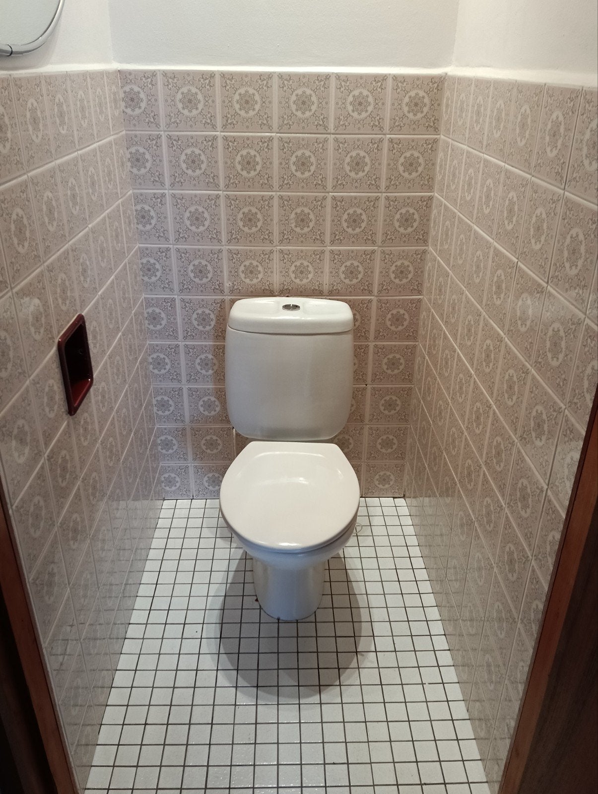 Complete WC met tegels en toebehoren, Ophalen, Gebruikt, Toilet