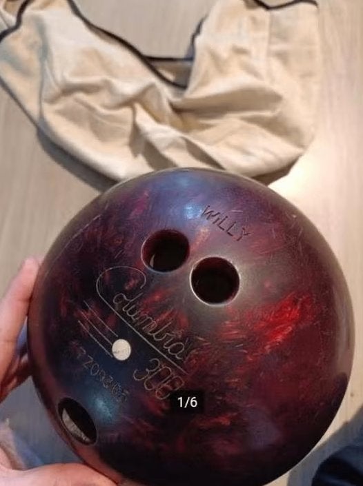 Columbia 300 bowlingbal met draagtas, Sport en Fitness, Bowlen, Gebruikt, Bal, Ophalen of Verzenden