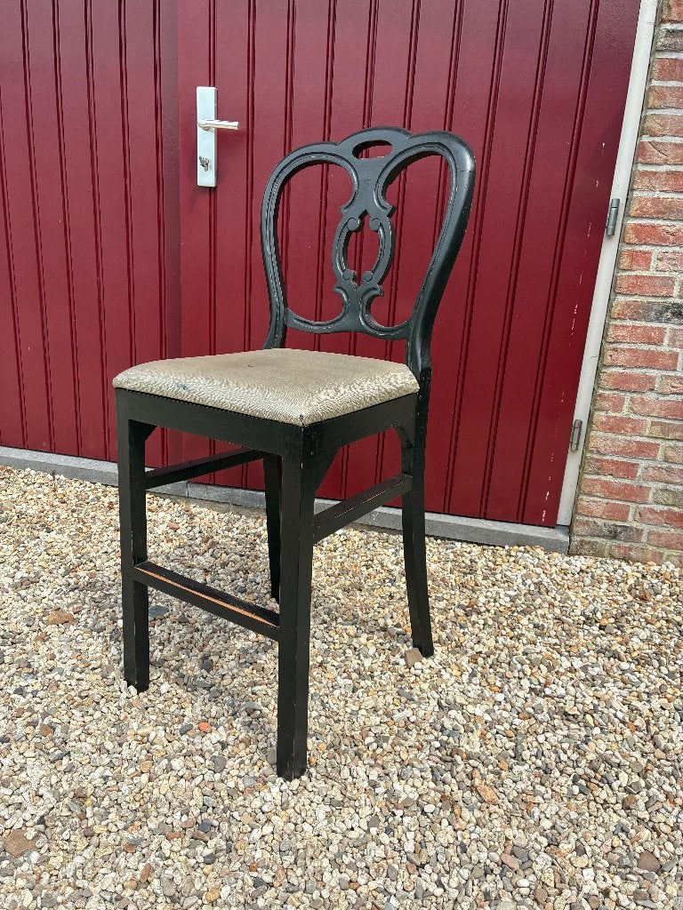 Barkrukken 2 stuks, Huis en Inrichting, Barkrukken, Gebruikt, 90 cm of meer, Hout, 2 krukken, Met voetsteun, Ophalen