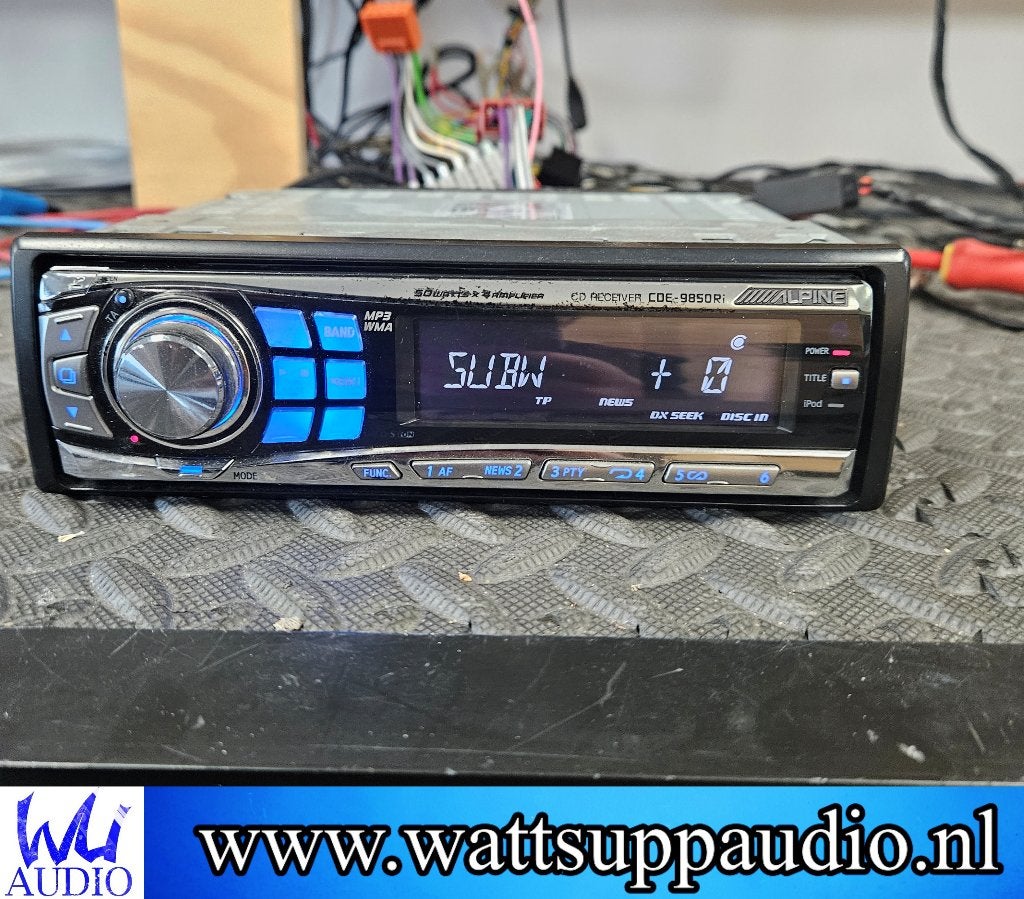 Alpine CDE-9850RI Headunit 1-din Autoradio, Gebruikt, ., Ophalen of Verzenden, .