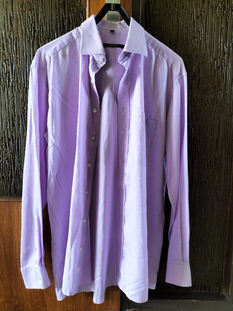 NIEUWSTAAT: ETERNA HERENBLOUSE MAAT 40 !, Eterna, Verzenden, Paars, Halswijdte 39/40 (M)
