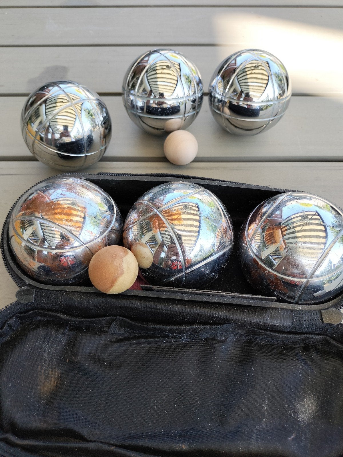 6 jeu de boules ballen, Ophalen, Gebruikt