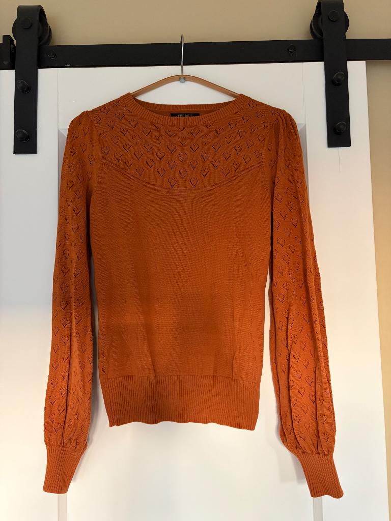 KING LOUIE heart trui in cinnamon, XS, Bruin, Nieuw, Ophalen of Verzenden, King Louie