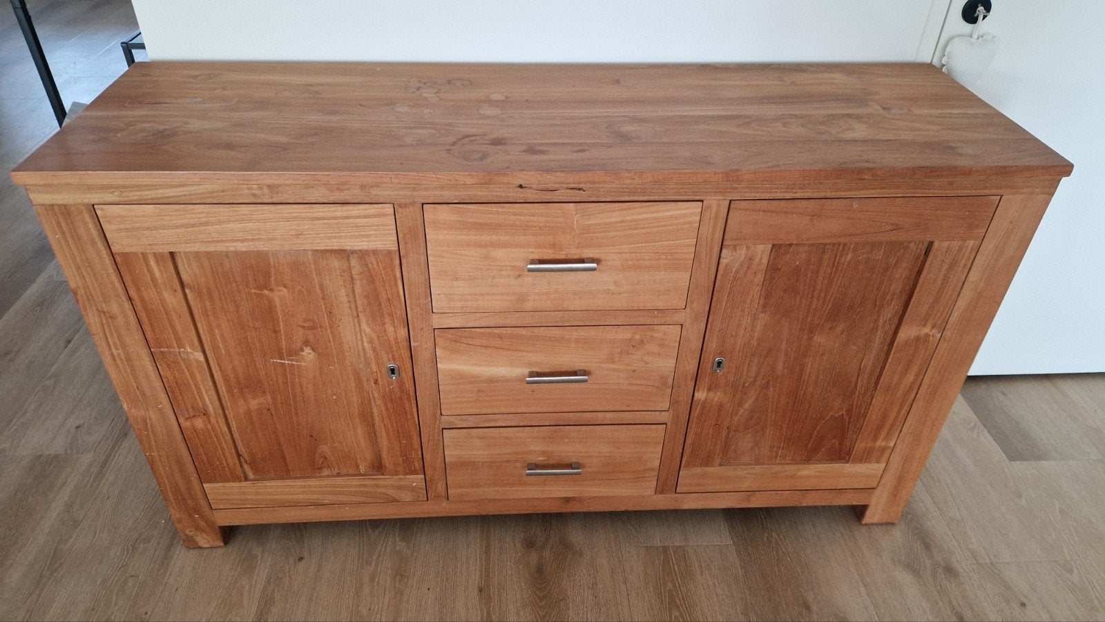 Teak dressoir., Huis en Inrichting, Ophalen, Gebruikt, 25 tot 50 cm