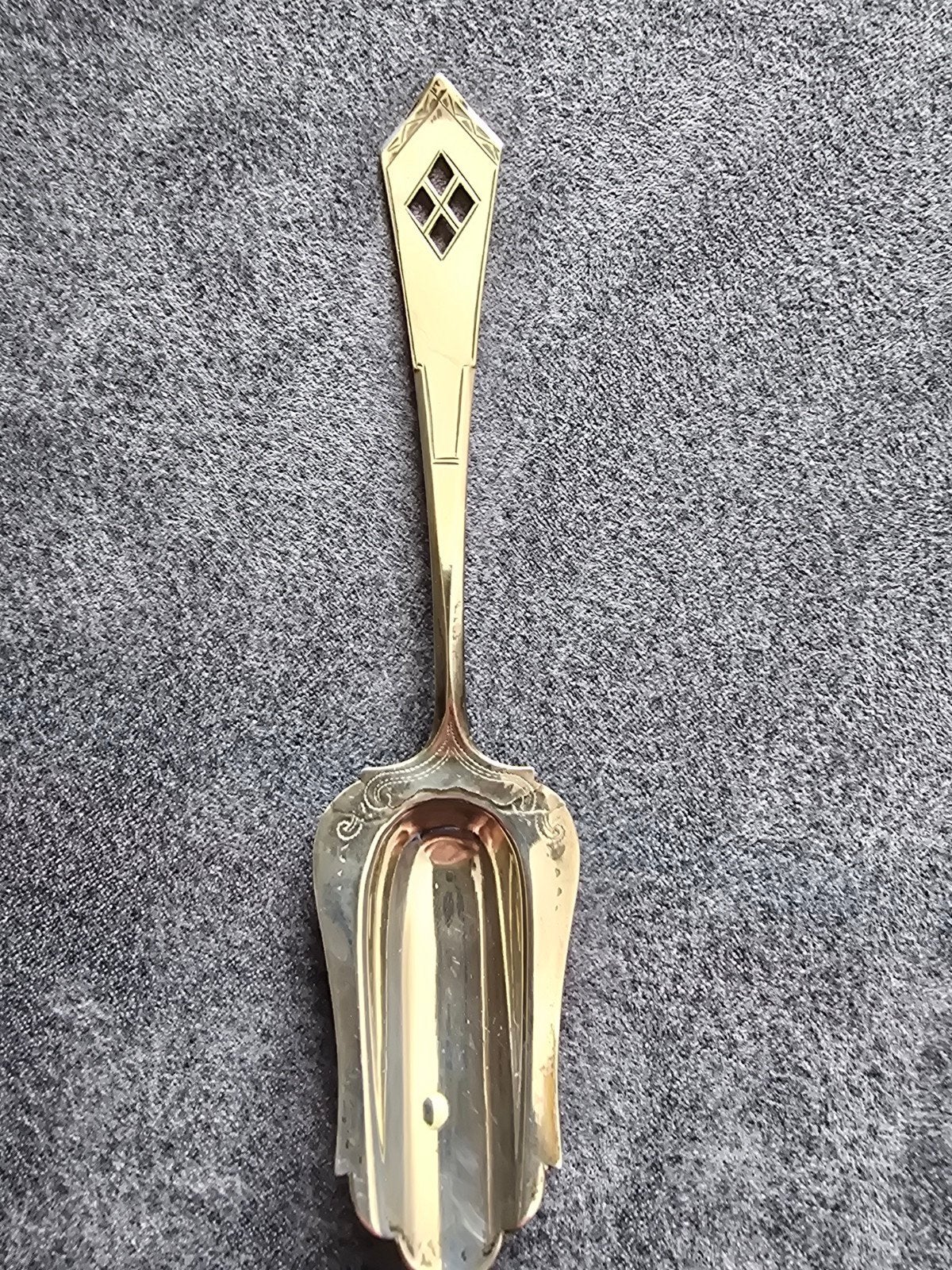 Antieke Zilveren Suikerschep - Art Deco Stijl, Ophalen of Verzenden