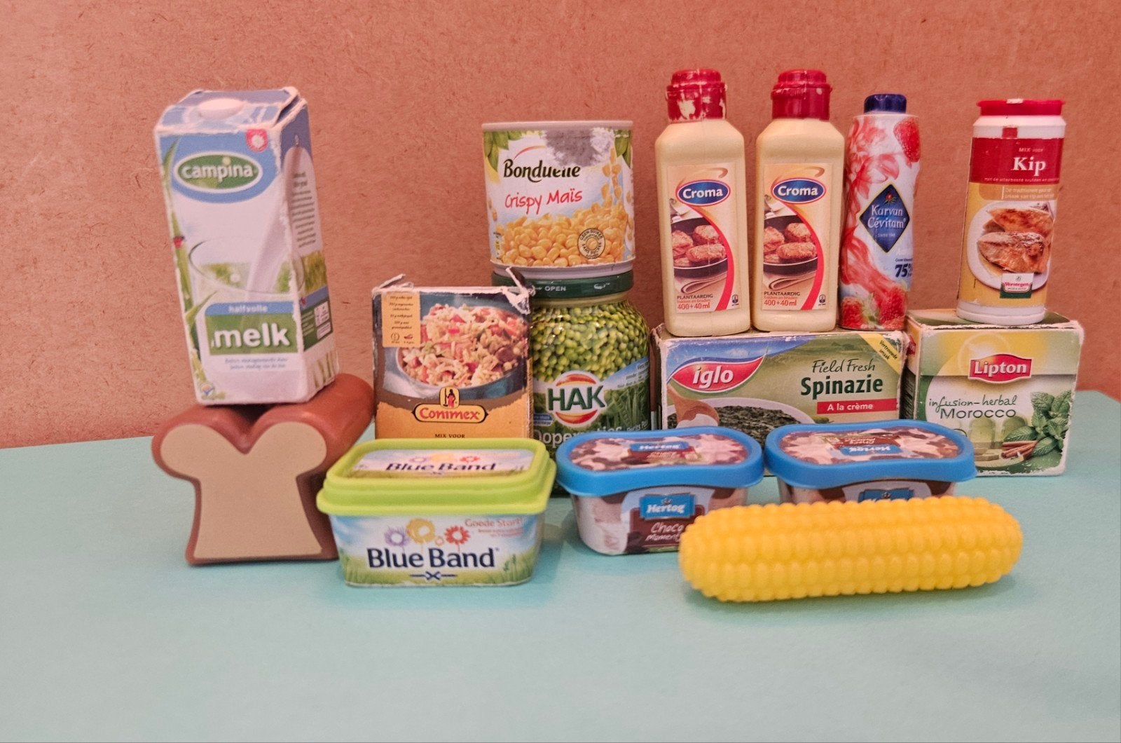 Miniatuur Boodschappen Speelgoed Set, Ophalen of Verzenden, Gebruikt, Overige materialen, Speelkeuken-accessoire