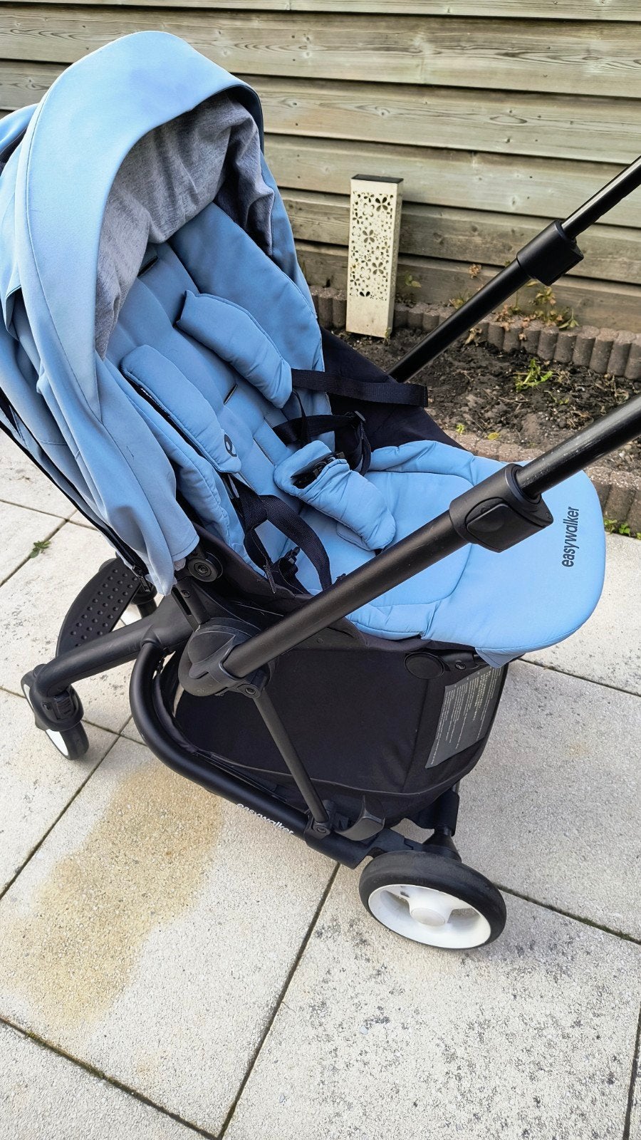 Easywalker Charley kinderwagen lichtblauw, Ophalen of Verzenden, Combiwagen, Overige merken, Verstelbare duwstang