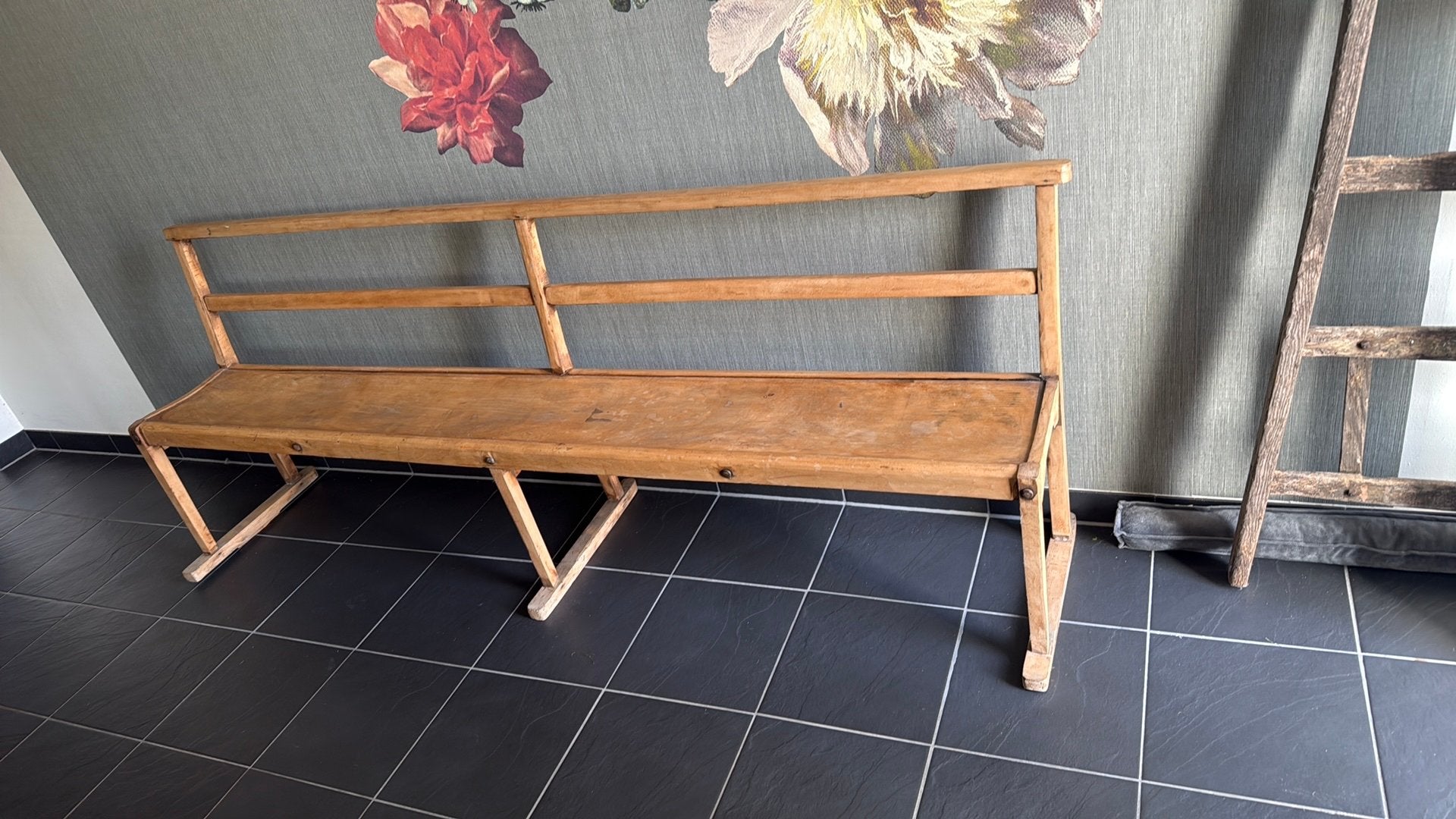 🤎Stoere Oude brocante kerkbank 🤎, Ophalen