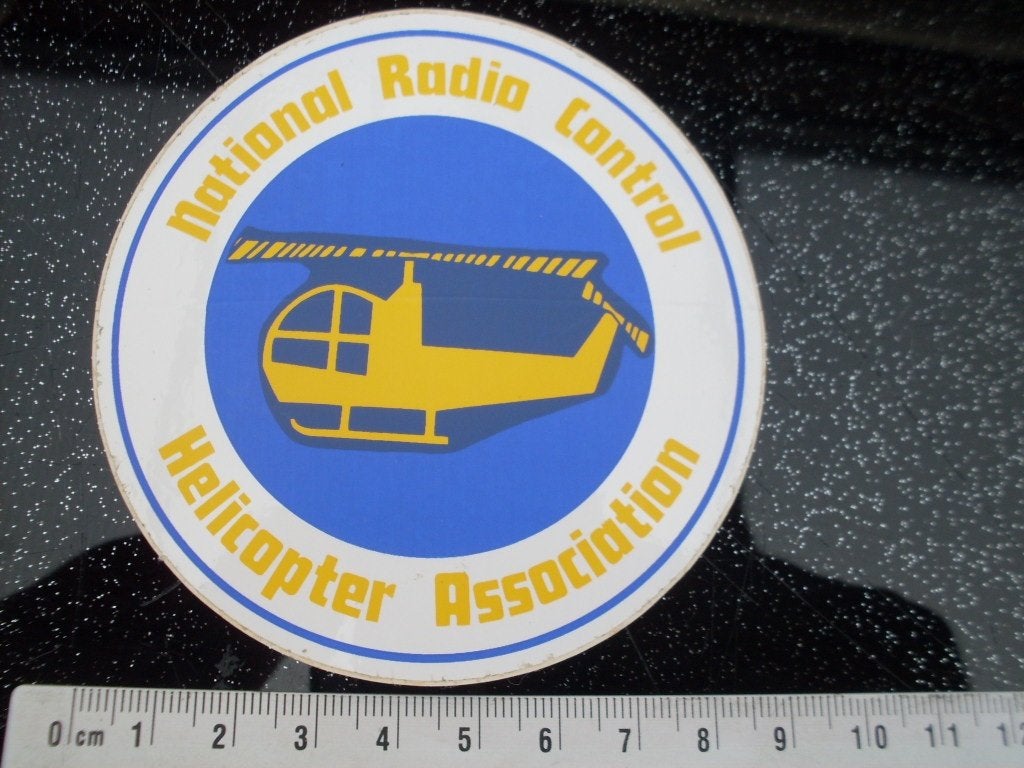sticker national radio control helicopter association logo, Verzenden, Zo goed als nieuw, Bedrijf of Vereniging
