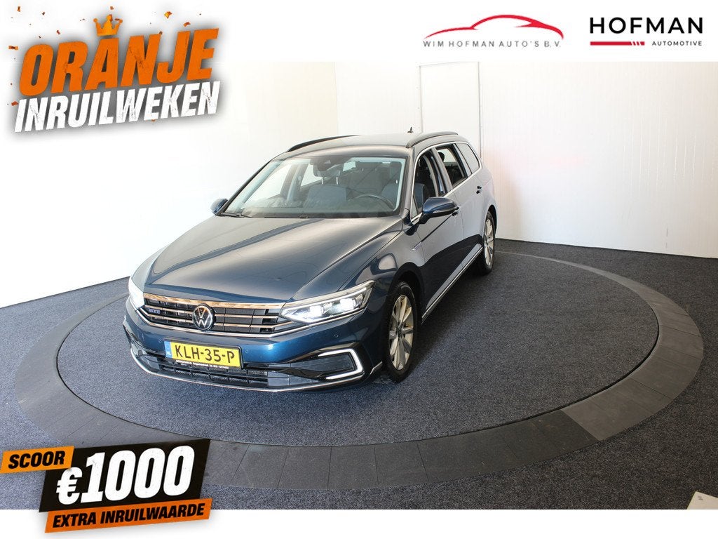 Volkswagen Passat GTE Virtual Discover pro Navi Camera El Tr, Auto's, Gebruikt, Zwart, 4 cilinders, Met garantie (alle)