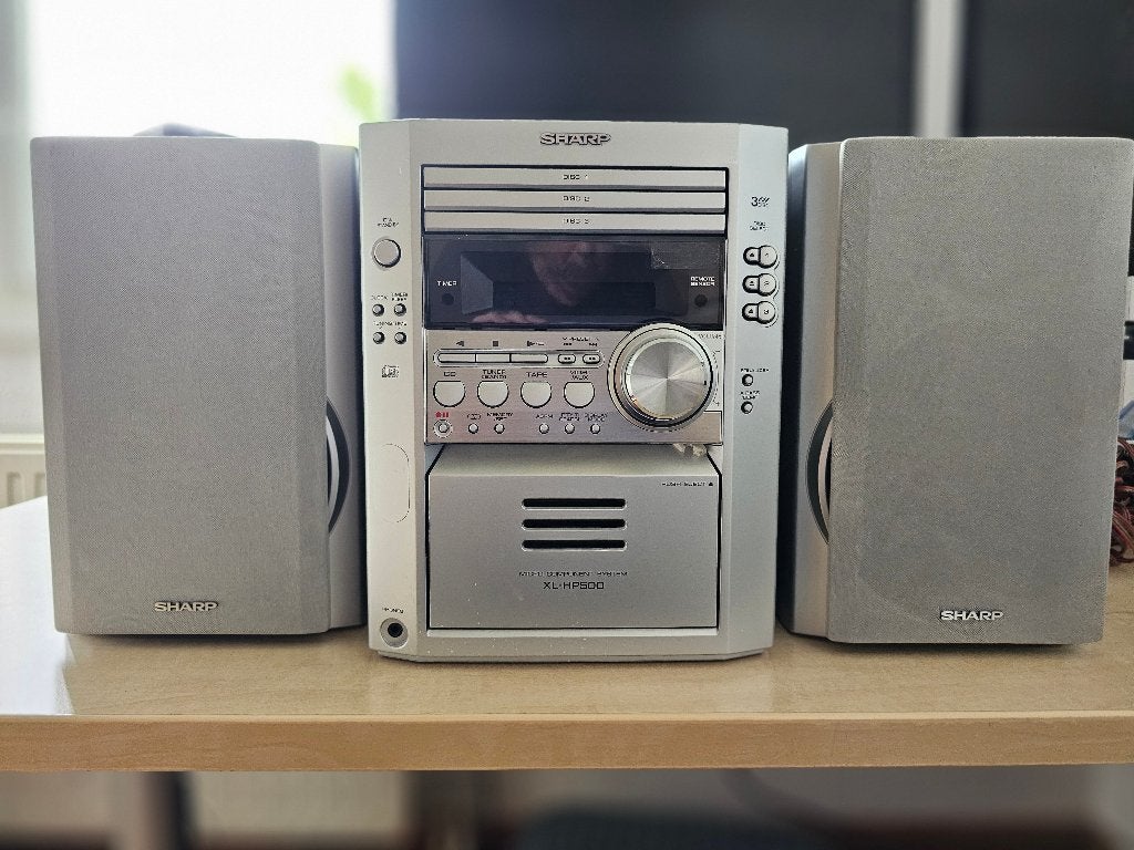 Compleet werkende Sharp XL-HP500 Micro Component System., Ophalen, Microset, Sharp, Tuner of Radio