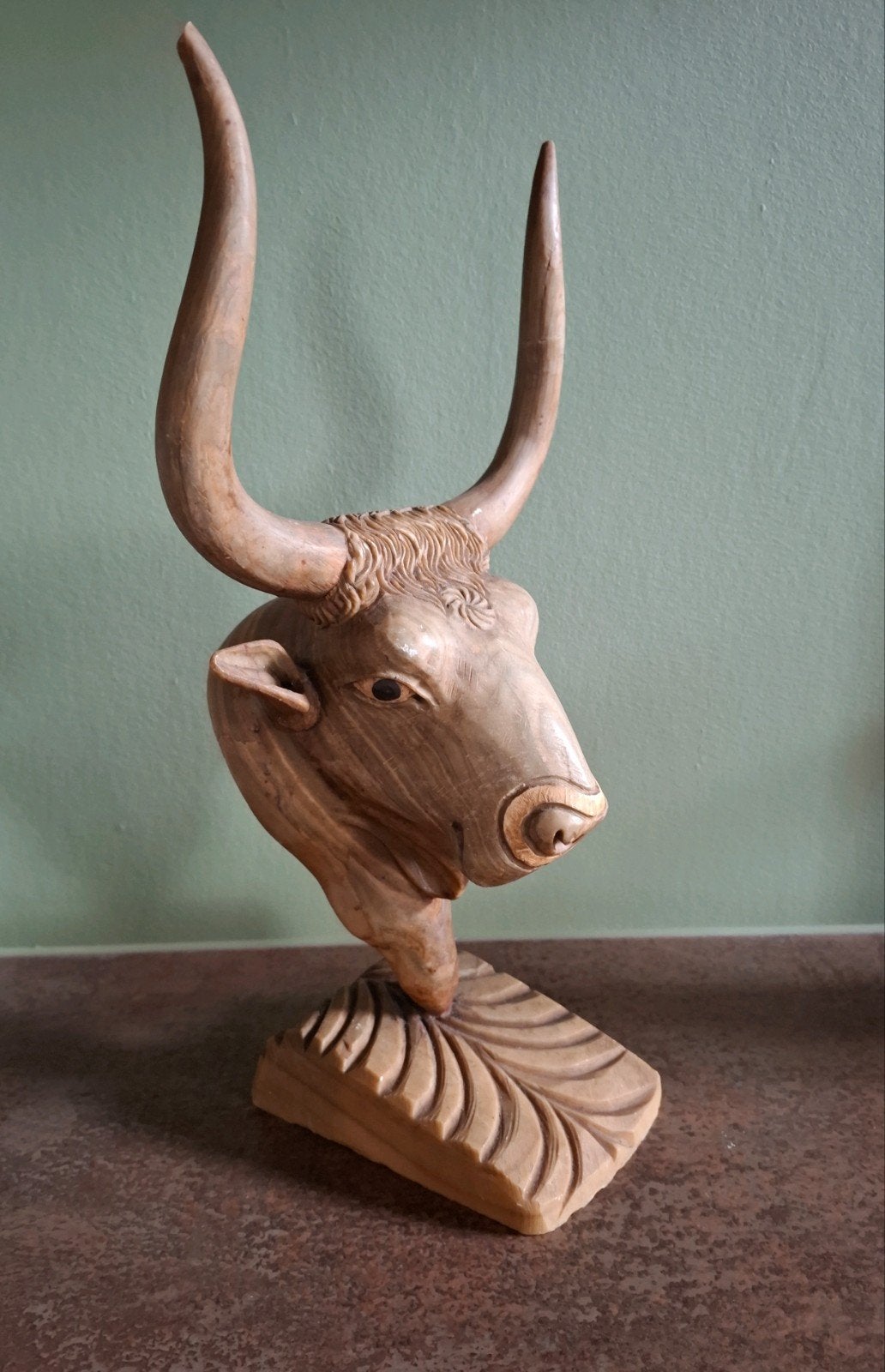 Beeld stier zwaar, Antiek en Kunst, Ophalen of Verzenden