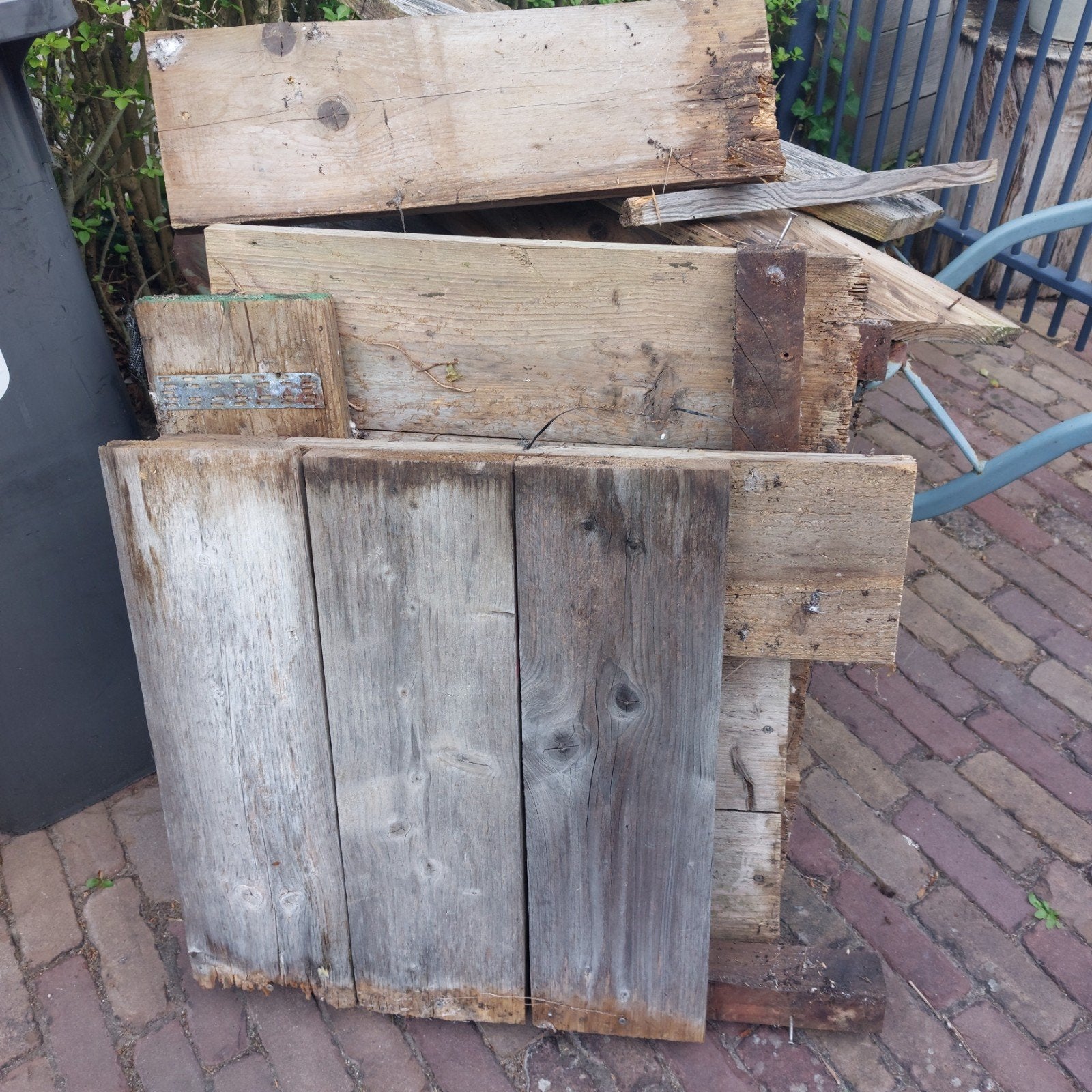 sloop / kachel steigerhout, Ophalen, Rechthoekig, Hout, 60 cm of meer