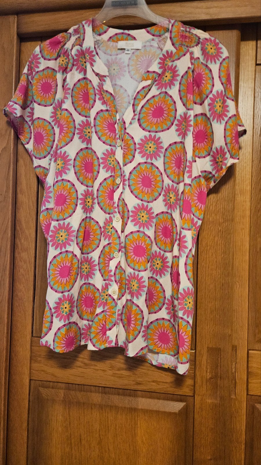 Signe Nature Blouse met bloemenprint - Maat 48, Signe Nature, Meerkleurig, Maat 46/48 (XL) of groter, Ophalen of Verzenden